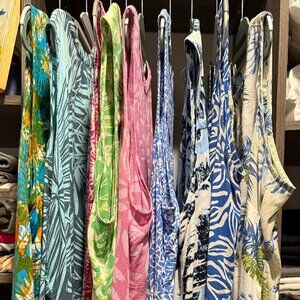 BUNDLE of Blue Ginger Hawaii Rayon Tank Sleeveless Tops 8 + bonus XL